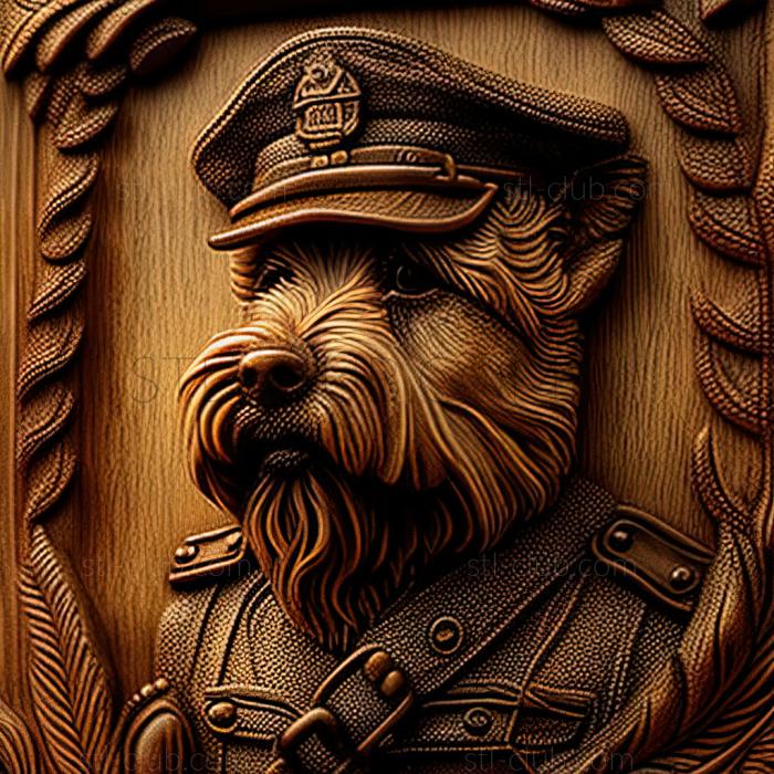 3D model st Slovak rough   haired cop dog (STL)